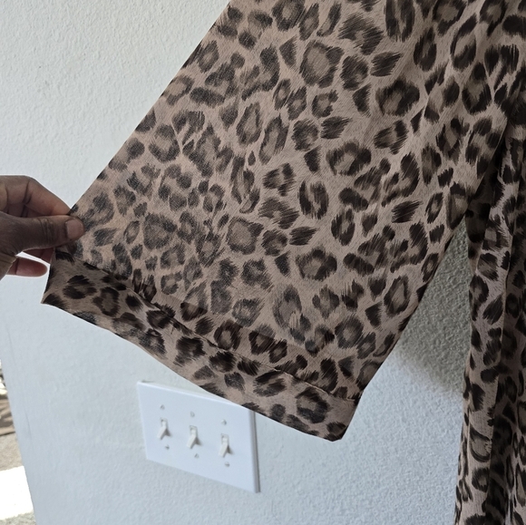 Susan Graver Kimono Long Cardigan Plus Womens Lightweight Animal Print One Size - Picture 9 of 12